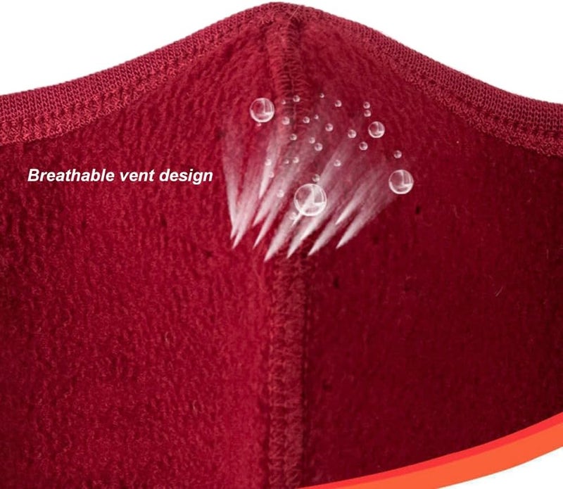 TecHong Unisex Winter Warm Mask with Ear Cover - 360 Degree Wrap Dustproof Breathable Half Face Mouth Cover Face Earflaps - Image 5